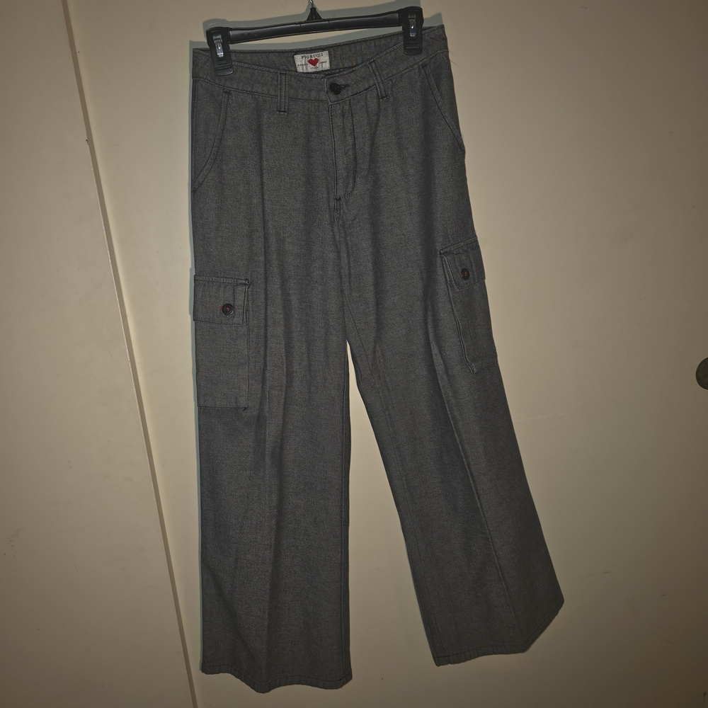 Womens Gray Cargo Pants